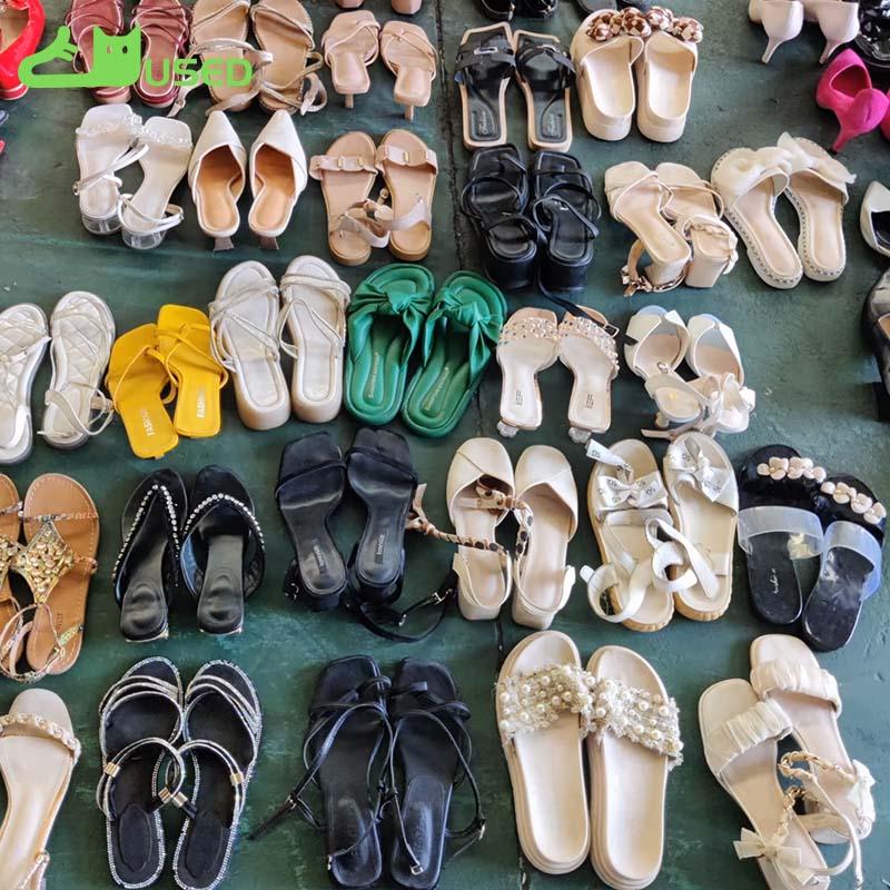 High quality mixed wholesale ladies summer Second-hand women's shoes