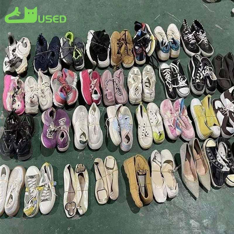 Can mixed used shoes be sorted by brand or type?