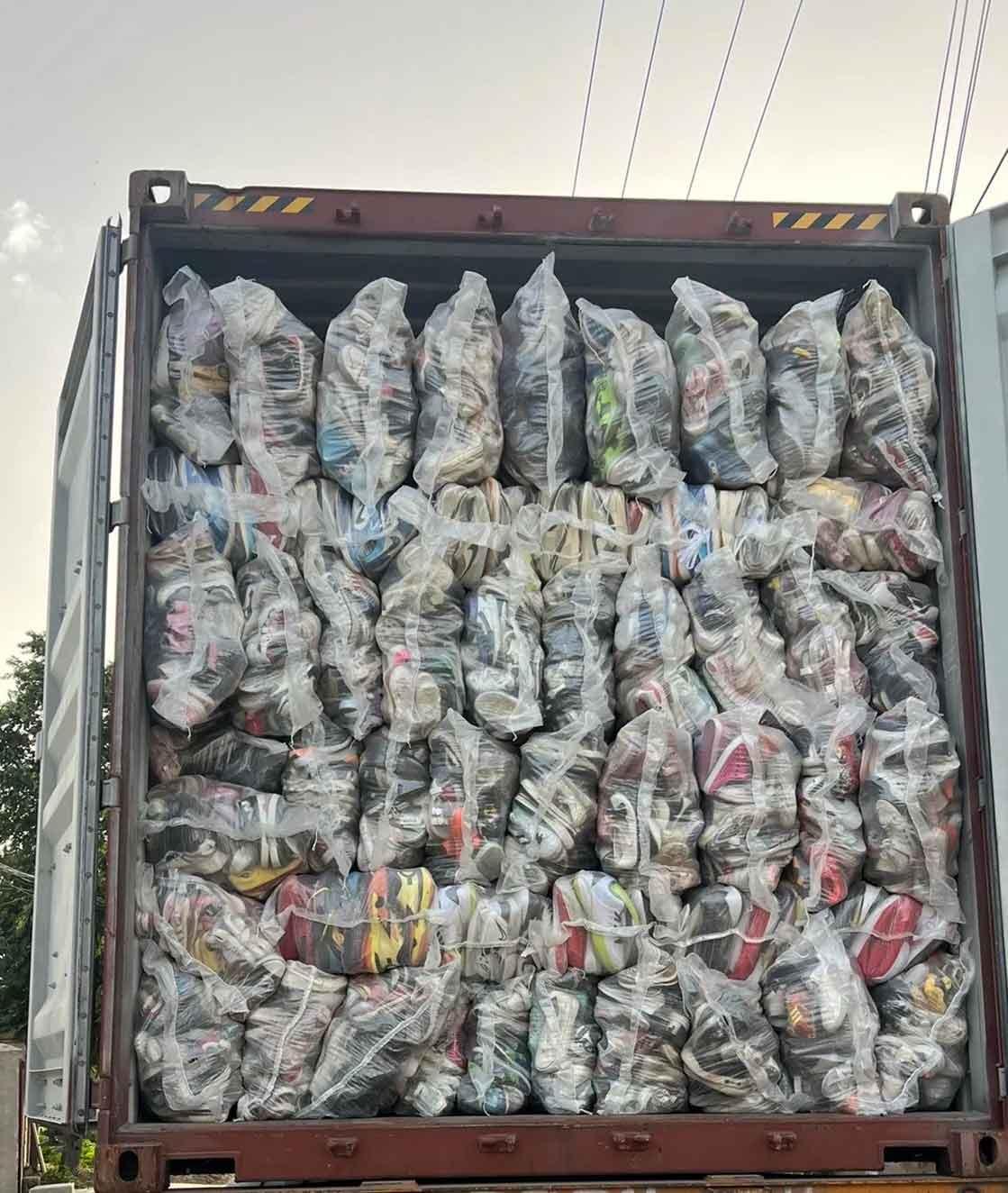 Container-Based Used Slippers Export Solution