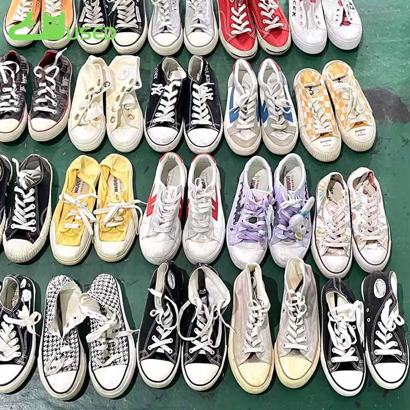 Grade A and Grade B used shoes wholesale stock for resale